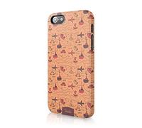 Tirita Hard Phone Case Cover Compatible with iPhone 12 & 12 Pro World Travel Map Cartoon Orange Traveller