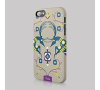 Tirita Hard Phone Case Cover Compatible with iPhone 12 Mini Folk Vintage Country Geometric Wild Horses