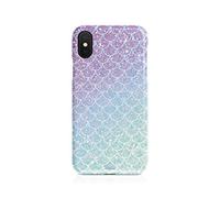 Tirita Hard Phone Case Cover Compatible with iPhone 12 Pro Max PRINTED GLITTER, NOT REAL GLITTER Mermaid Tail Skin Scales Glittered Fairy Tail