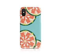 Tirita Hard Phone Case Cover Compatible with iPhone 7 Plus & 8 Plus Summer Tropical Fruit Scrapbook Wild Orange Slice
