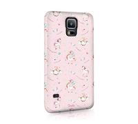 Tirita Hard Phone Case Cover Compatible with Samsung Galaxy S10 Plus Magical Unicorns Heart Pastel Colours Pink Stars