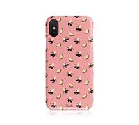 Tirita Hard Phone Case Cover Compatible with Samsung Galaxy S10 Plus Summertime Quotes Summer Saying Polka Bananas Oranges Rose Gold