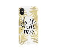 Tirita Hard Phone Case Cover Compatible with Samsung Galaxy S10 Summertime Quotes Summer Saying Hello Summer Gold