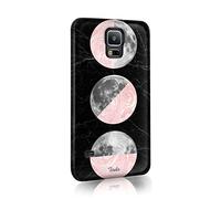 Tirita Hard Phone Case Cover Compatible with Samsung Galaxy S20 Plus PRINTED GLITTER, NOT REAL GLITTER Luna Moon Space Pastel Pink Eclipse