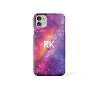 Tirita Personalised Initials Custom Hard Phone Case Compatible with iPhone 11 Pro Max Deep Space Nebula Galaxy Habl Cluster Star Systems