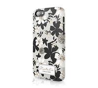 Tirita Personalised Initials Custom Hard Phone Case Compatible with iPhone 11 Pro Max PRINTED GLITTER, NOT REAL GLITTER Floral Flowers Black and White Gold B&W