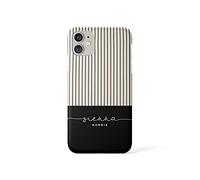 Tirita Personalised Initials Custom Hard Phone Case Compatible with iPhone 11 Pro Max Shabby Dots Stripes Gold Marble Stars Animal Plaid