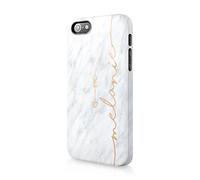 Tirita Personalised Initials Custom Hard Phone Case Compatible with iPhone 12 & 12 Pro PRINTED GLITTER, NOT REAL GLITTER Handwritten Stone Copper Love Arrow Marble