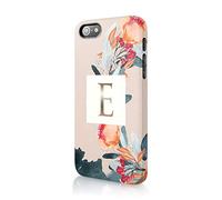 Tirita Personalised Initials Custom Hard Phone Case Compatible with iPhone 12 & 12 Pro PRINTED GLITTER, NOT REAL GLITTER Blooming Dainty Artistic Orchard Fresh Flowers