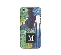 Tirita Personalised Initials Custom Hard Phone Case Compatible with iPhone 6 & 6s Hard Cover Japanese Art Hokusai The Amida Falls