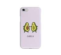 Tirita Personalised Initials Custom Hard Phone Case Compatible with iPhone 7/8 / SE 2020 / SE 2022 Hard Cover Mexican Exotic Nature Clipart You Complete Me Avocado