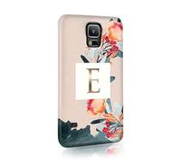 Tirita Personalised Initials Custom Hard Phone Case Compatible with Samsung Galaxy S20 Plus PRINTED GLITTER, NOT REAL GLITTER Blooming Dainty Artistic Orchard Fresh Flowers