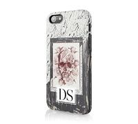 Tirita Personalised Initials Custom Hard Phone Case Cover Compatible with iPhone 12 & 12 Pro Alternative Rock and Roll Portrait Skulls with Roses