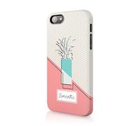 Tirita Personalised Initials Custom Hard Phone Case Cover Compatible with iPhone 12 Mini Abstract Modern Art Polka Dot Plant Pot