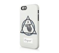 Tirita Personalised Initials Custom Hard Phone Case Cover Compatible with iPhone 12 Mini Alternative Rock and Roll Satanic Wolf