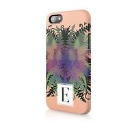 Tirita Personalised Initials Custom Hard Phone Case Cover Compatible with iPhone 12 Mini Balmy Decorative Forest Multi Graft Tree Green
