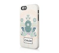 Tirita Personalised Initials Custom Hard Phone Case Cover Compatible with iPhone 12 Mini Seaside Ocean Mermaid Deep Sea Diver