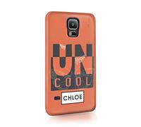 Tirita Personalised Initials Custom Hard Phone Case Cover Compatible with Samsung Galaxy S20 Alternative Rock and Roll Uncool Red and Black