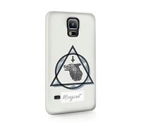 Tirita Personalised Initials Custom Hard Phone Case Cover Compatible with Samsung Galaxy S20 Plus Alternative Rock and Roll Satanic Wolf