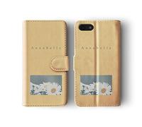 Tirita Personalised Initials Custom Wallet Leather Flip Phone Case Compatible with iPhone 11 Pro Floral Space Love White Daisy Name