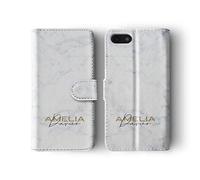 Tirita Personalised Initials Custom Wallet Leather Flip Phone Case Compatible with iPhone 11 Pro Max Shabby Dots Stripes Gold Marble Stars Animal Plaid