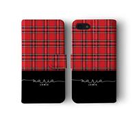 Tirita Personalised Initials Custom Wallet Leather Flip Phone Case Compatible with iPhone 11 Pro Shabby Dots Stripes Gold Marble Stars Animal Plaid