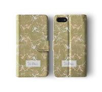 Tirita Personalised Initials Custom Wallet Leather Flip Phone Case Compatible with Samsung Galaxy S10 Plus Seaside Summer Jellyfish Coral Shells Seahorse Ocean