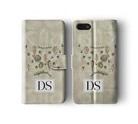 Tirita Personalised Initials Custom Wallet Leather Flip Phone Case Cover Compatible with iPhone 11 Nature Ocean Life I Belong To The Seas