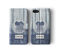 Tirita Personalised Initials Custom Wallet Leather Flip Phone Case Cover Compatible with iPhone 12 Mini Riviera Summertime Design Summer Stripe Tshirt Art