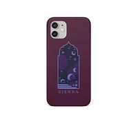 Tirita Personalised Phone Case Cover Compatible with iPhone 12 Mini - Spiritual Elements [14 - Gothic Moon Architecture]