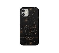 Tirita Personalised Phone Case Cover Compatible with iPhone 12 Pro Max - Zodiac Signs Horoscopes [04 - Black and Gold Sagittarius]
