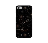 Tirita Personalised Phone Case Cover Compatible with iPhone 6 Plus & 6s Plus - Zodiac Signs Horoscopes [01 - Black and Gold Pisces ]