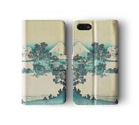 Tirita Phone Case Compatible with iPhone 11 Pro Flip Book Wallet Cover PU Leather Japanese Art Hokusai Shichirigahama in Sagami Province