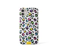 Tirita Phone Case Compatible with iPhone 11 Pro Max Hard Cover, snap on Animal Print - Rainbow Cheetah Wild Cat