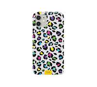 Tirita Phone Case Compatible with iPhone 13 Mini, hard cover, snap-on - Animal Print Rainbow Cheetah Cat