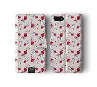 Tirita Phone Case Compatible with iPhone 5 / 5s / SE 2016 Flip Book Wallet Cover PU Leather Shabby Chic Vintage Style Ditsy Floral Peony