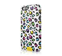 Tirita Phone Case Compatible with iPhone 5 / 5S / SE 2016 Hard Cover, snap on Animal Print - Rainbow Cheetah Wild Cat
