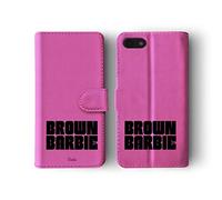 Tirita Phone Case Compatible with iPhone 6 & 6s Flip Book Wallet Cover PU Leather Girly Trend Quote Brown Barbie