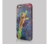 Tirita Phone Case Compatible with iPhone 7 Plus & 8 Plus Hard Cover Space Dogs Pets Nebula