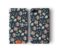 Tirita Phone Case Compatible with iPhone Xr Flip Book Wallet Cover PU Leather Shabby Chic Vintage Style Ditsy Floral Roses