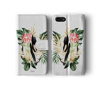 Tirita Phone Case Compatible with iPhone Xs Max Flip Wallet Cover PU Leather PRINTED GLITTER, NOT REAL GLITTER Cactus Palm Springs Tropical Leaves Desert