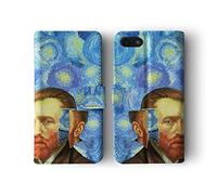 Tirita Phone Case Compatible with Samsung Galaxy S10 Flip Book Wallet Cover PU Leather Masterpiece Art Famous Artists Vincent Van Gogh Ear