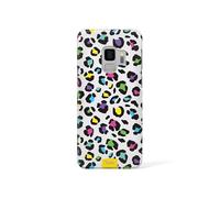 Tirita Phone Case Compatible with Samsung Galaxy S10 Plus Hard Cover, snap on Animal Print - Rainbow Cheetah Wild Cat