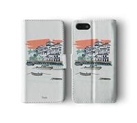 Tirita Phone Case Compatible with Samsung Galaxy S9 Flip Book Wallet Cover PU Leather Riviera Summer Beach Seaside Boat Marine Quotes