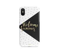 Tirita Phone Cover Case Compatible with iPhone Xs Max Hard Cover Summertime Quotes Summer Saying Welcome Summer