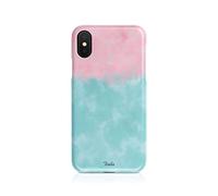 Tirita Phone Cover Case Compatible with Samsung Galaxy S9 Plus Hard Cover Tropical Beach Summer Seaside Ombre Marble Pink Blue