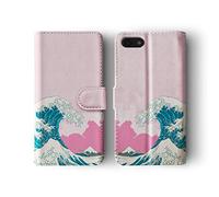 Tirita Wallet Flip Phone Case Compatible with iPhone 13, Card Pockets Magnetic Closure [Classic Art Famous Artists Hokusai Great Wave Off Kanagawa]
