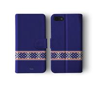 Tirita Wallet Leather Flip Phone Case Compatible with iPhone 11 Fairisle Winter Nordic Knitting Pattern