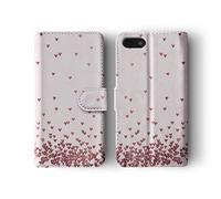 Tirita Wallet Leather Flip Phone Case Compatible with iPhone 11 Floating Falling Love Hearts Conffeti