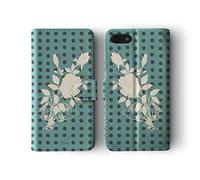 Tirita Wallet Leather Flip Phone Case Compatible with iPhone 11 Pro Max Oriental Flower Blue Floral Abstract Art Fish Japanese Loto